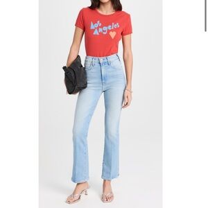 NEW MOTHER The Hustler Ankle Fray Limited Edition Denim Jeans Size 32